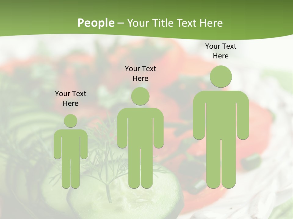 Cucumber Fresh Close Up PowerPoint Template