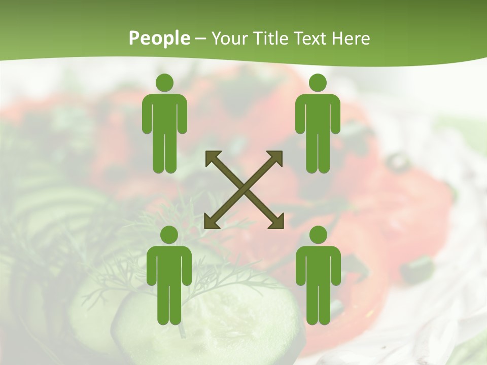 Cucumber Fresh Close Up PowerPoint Template
