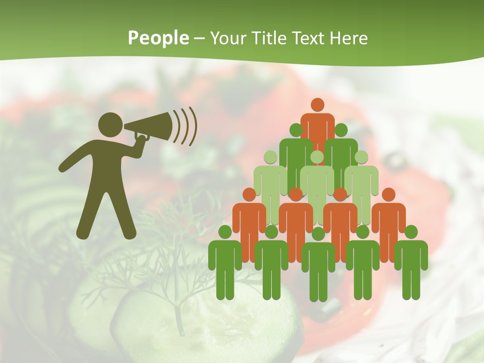 Cucumber Fresh Close Up PowerPoint Template