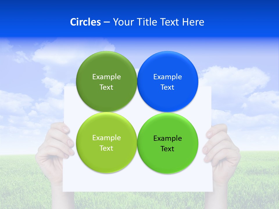 Grass Background Agriculture PowerPoint Template