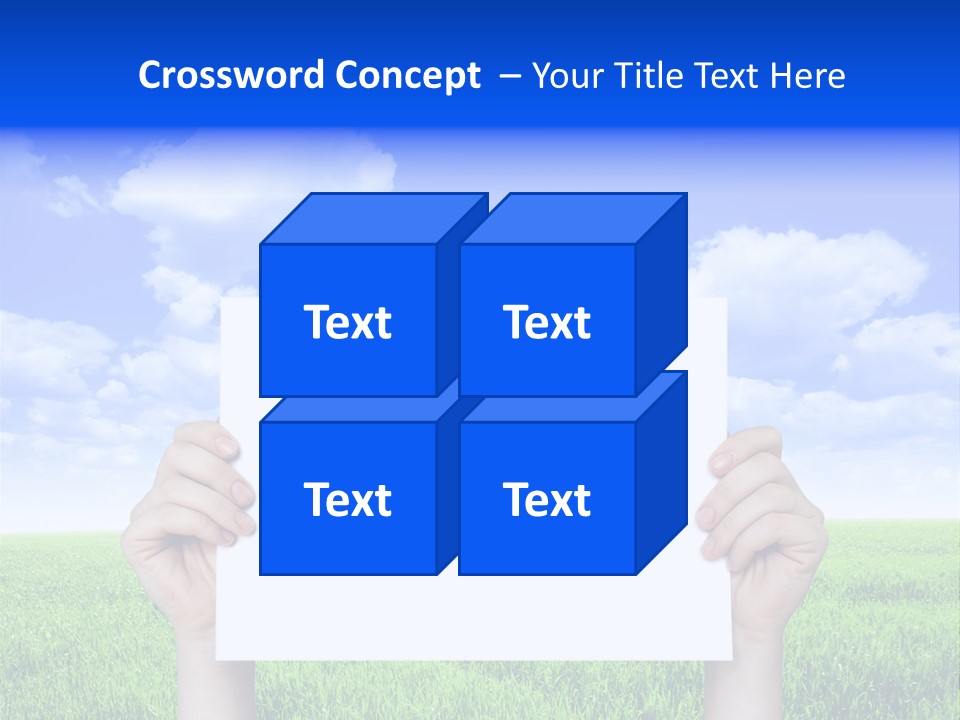 Grass Background Agriculture PowerPoint Template