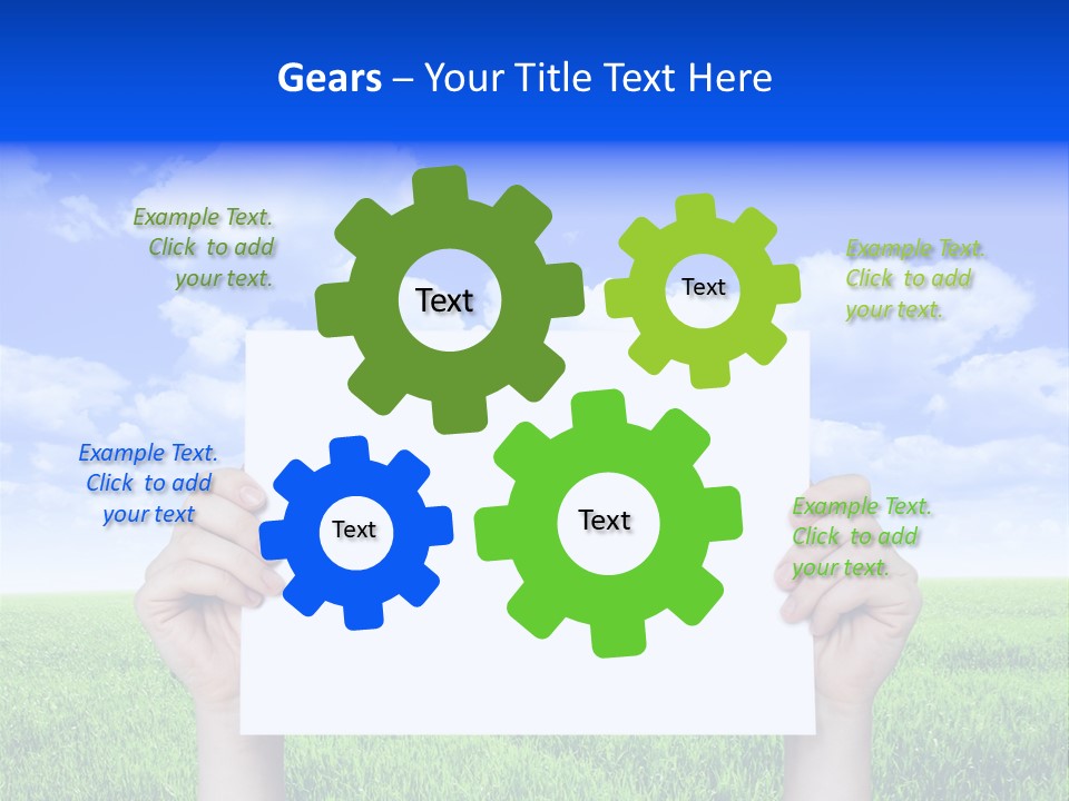 Grass Background Agriculture PowerPoint Template