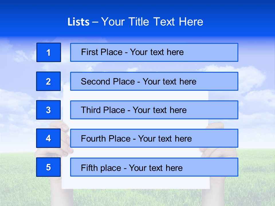 Grass Background Agriculture PowerPoint Template