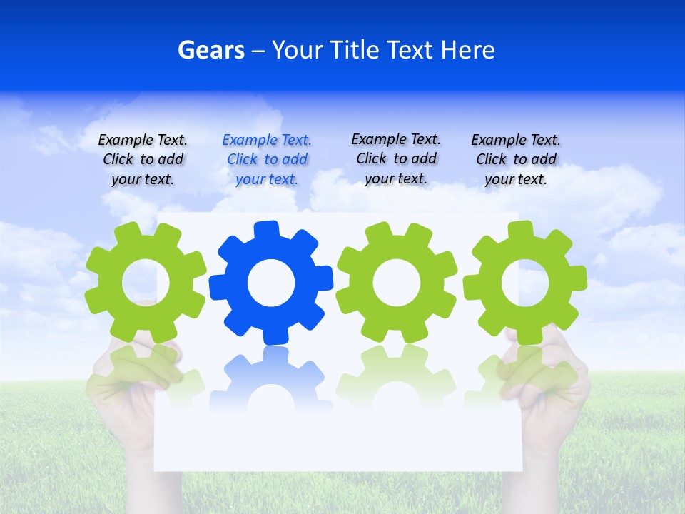 Grass Background Agriculture PowerPoint Template