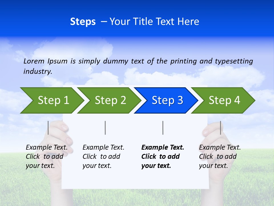 Grass Background Agriculture PowerPoint Template