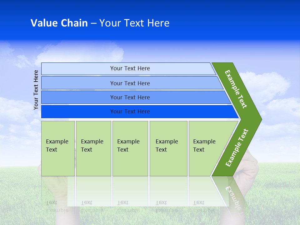 Grass Background Agriculture PowerPoint Template