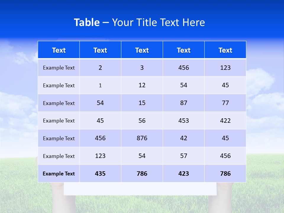 Grass Background Agriculture PowerPoint Template