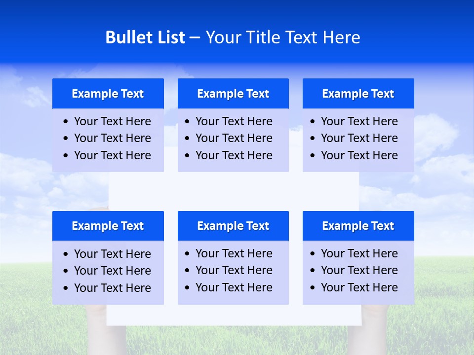 Grass Background Agriculture PowerPoint Template