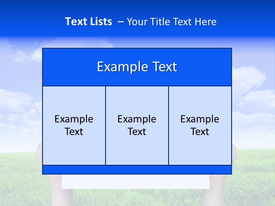 Grass Background Agriculture PowerPoint Template