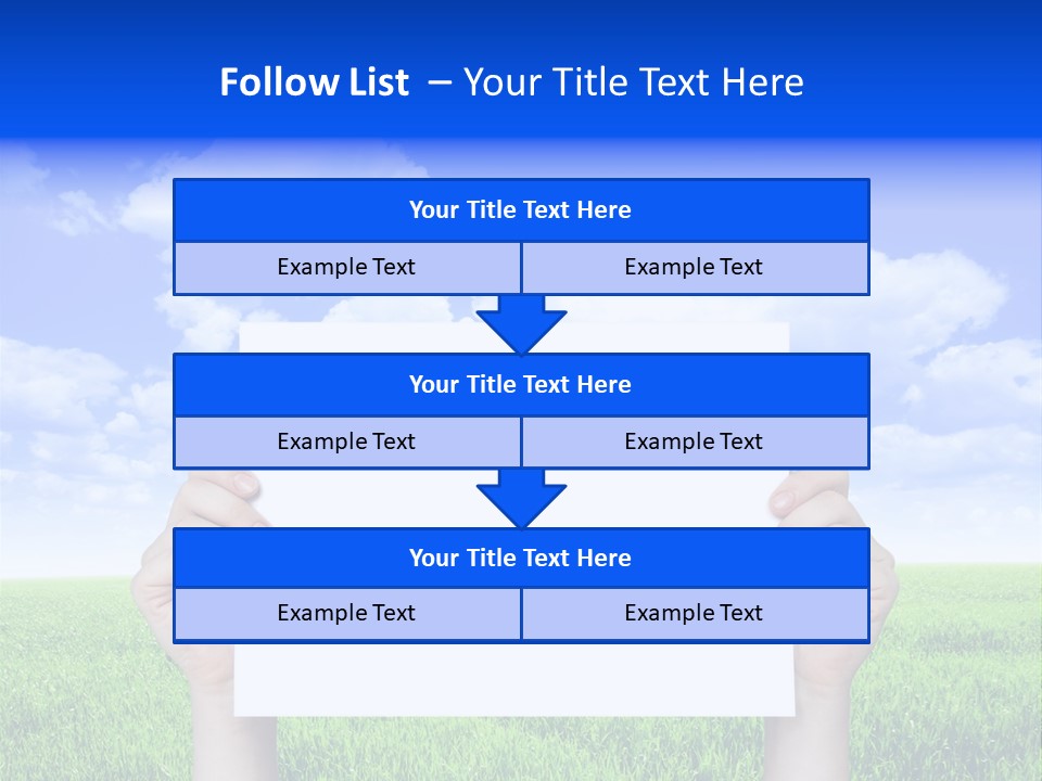 Grass Background Agriculture PowerPoint Template