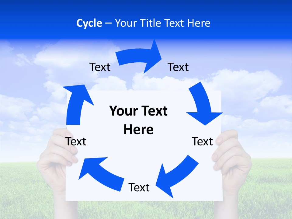 Grass Background Agriculture PowerPoint Template