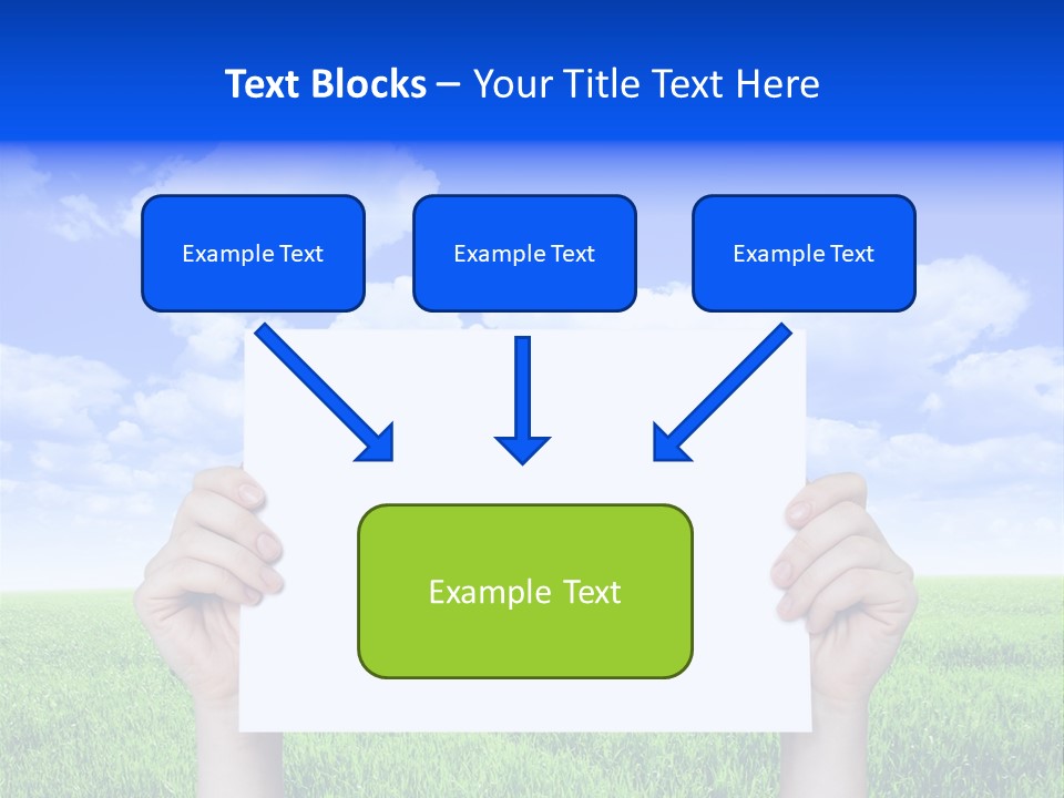 Grass Background Agriculture PowerPoint Template