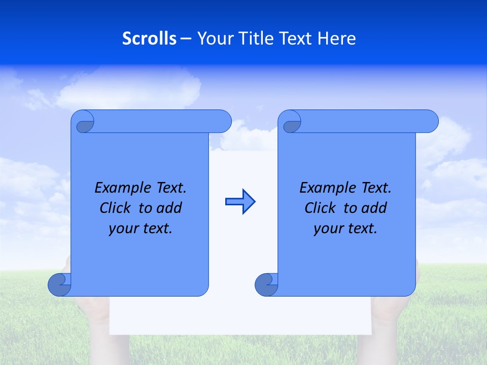 Grass Background Agriculture PowerPoint Template