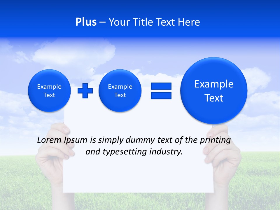 Grass Background Agriculture PowerPoint Template