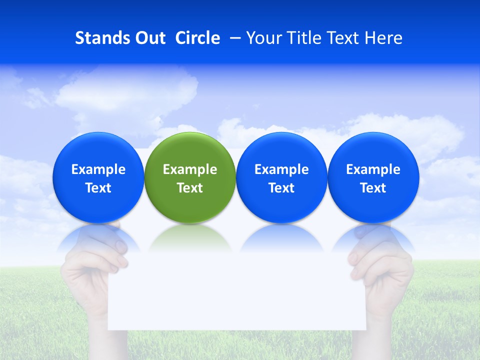 Grass Background Agriculture PowerPoint Template