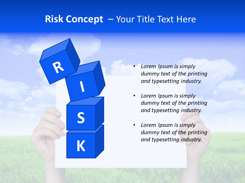 Grass Background Agriculture PowerPoint Template