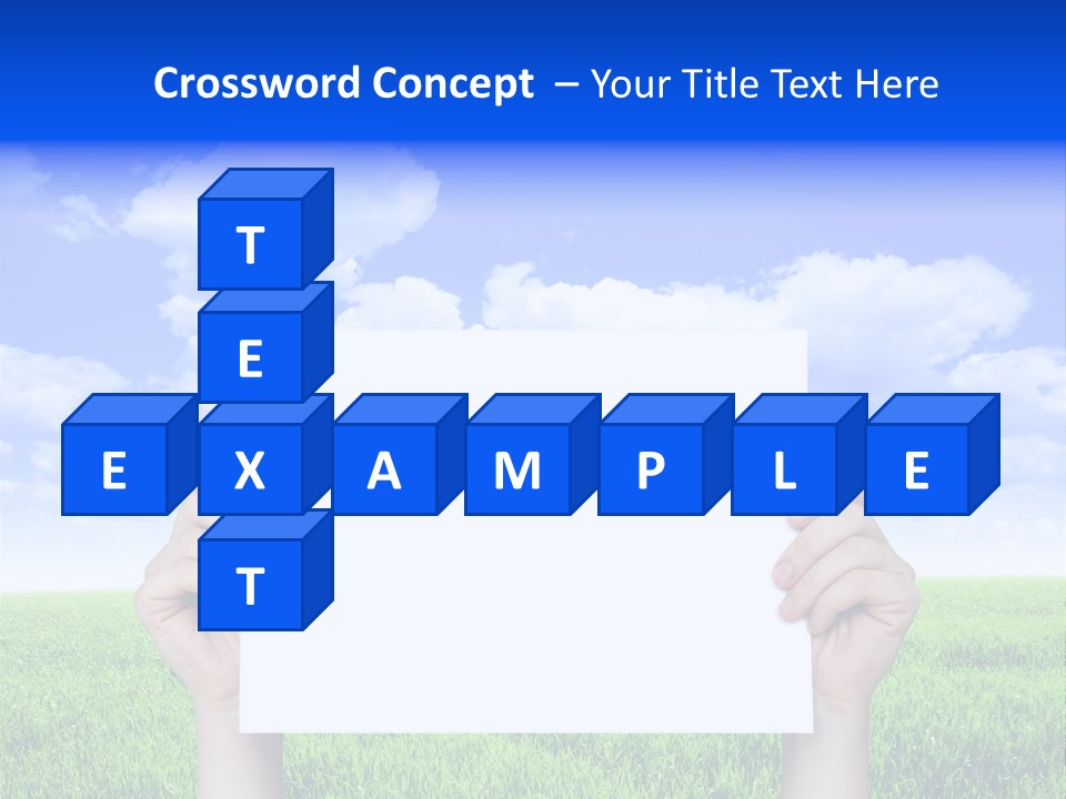 Grass Background Agriculture PowerPoint Template
