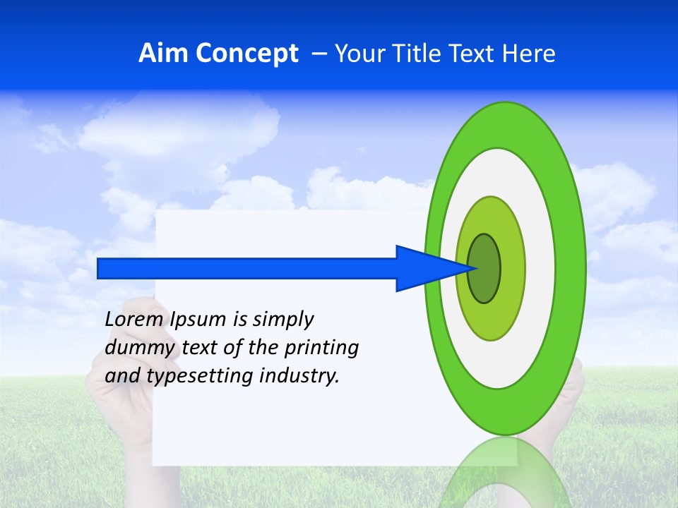 Grass Background Agriculture PowerPoint Template