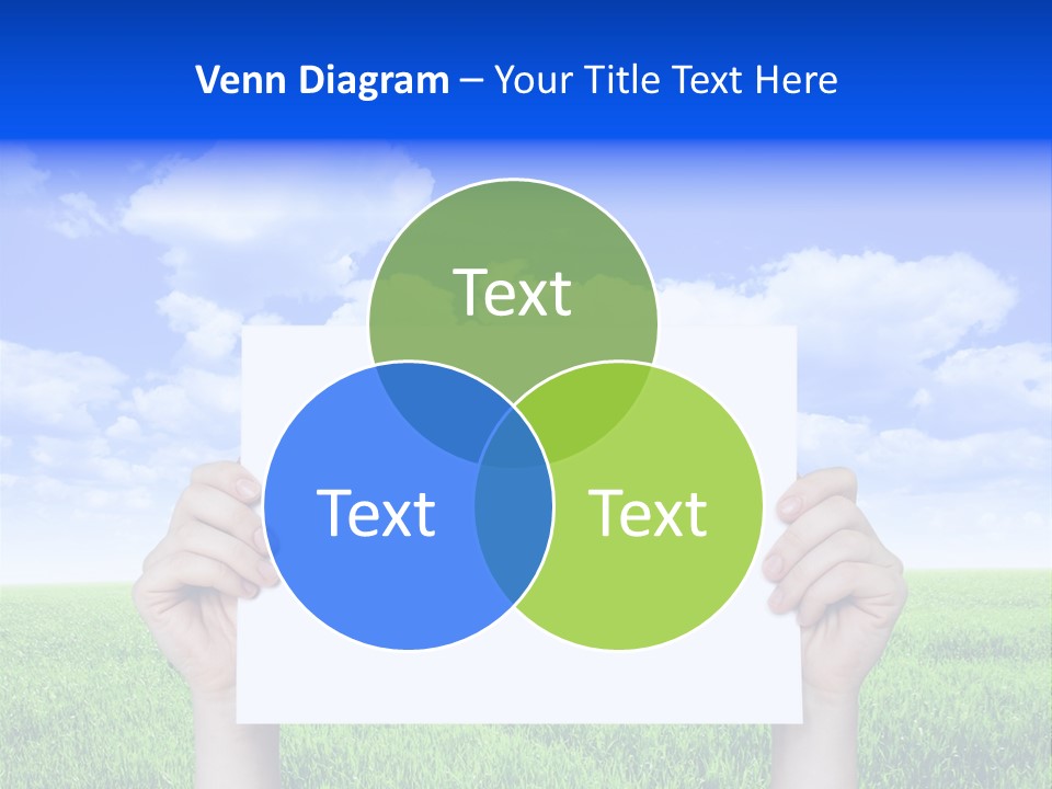 Grass Background Agriculture PowerPoint Template