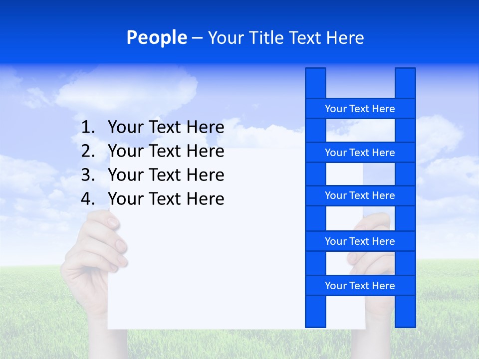 Grass Background Agriculture PowerPoint Template