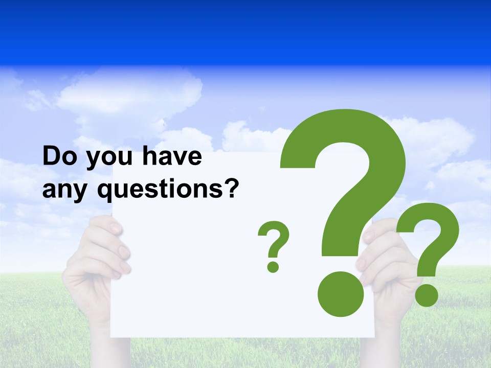 Grass Background Agriculture PowerPoint Template