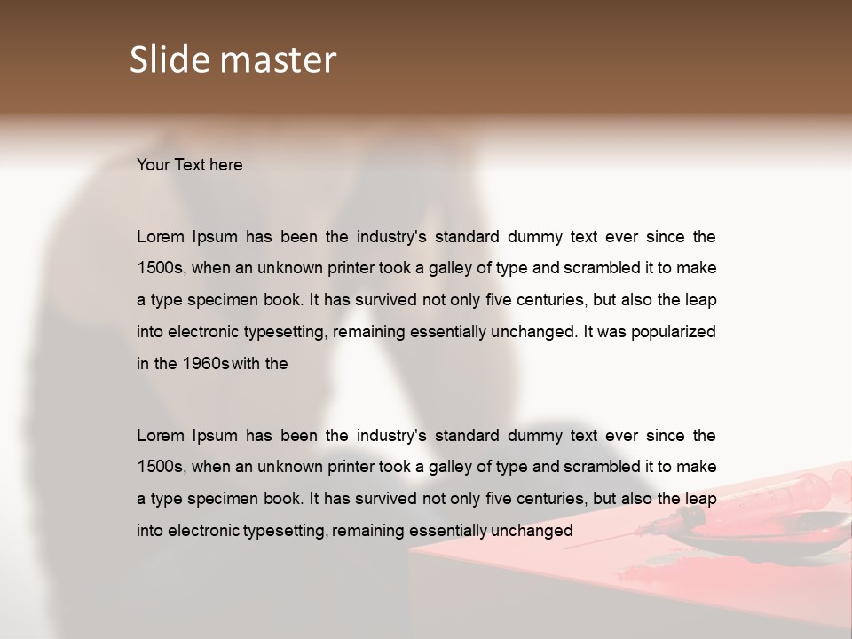 Urban Living Black PowerPoint Template