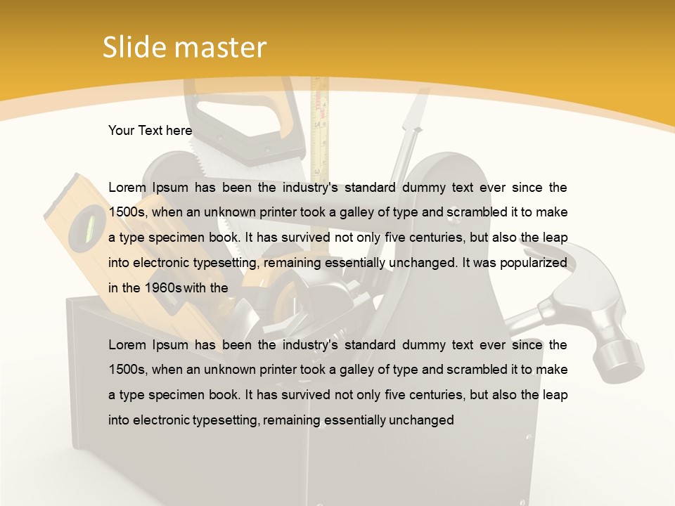 Instruments Metal Level PowerPoint Template