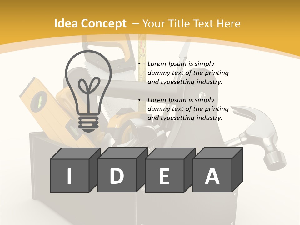 Instruments Metal Level PowerPoint Template