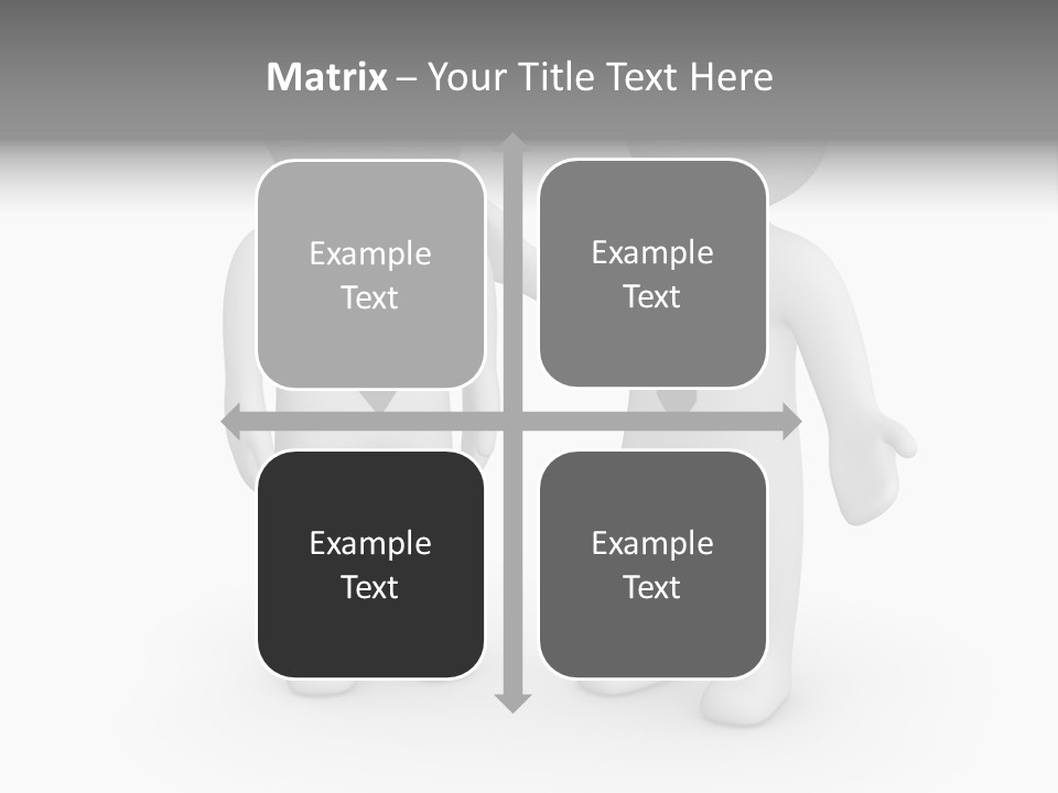 Confidence Depression Character PowerPoint Template