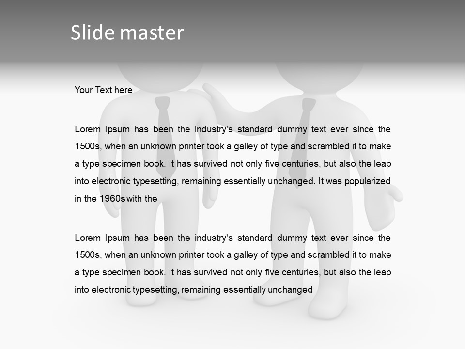 Confidence Depression Character PowerPoint Template