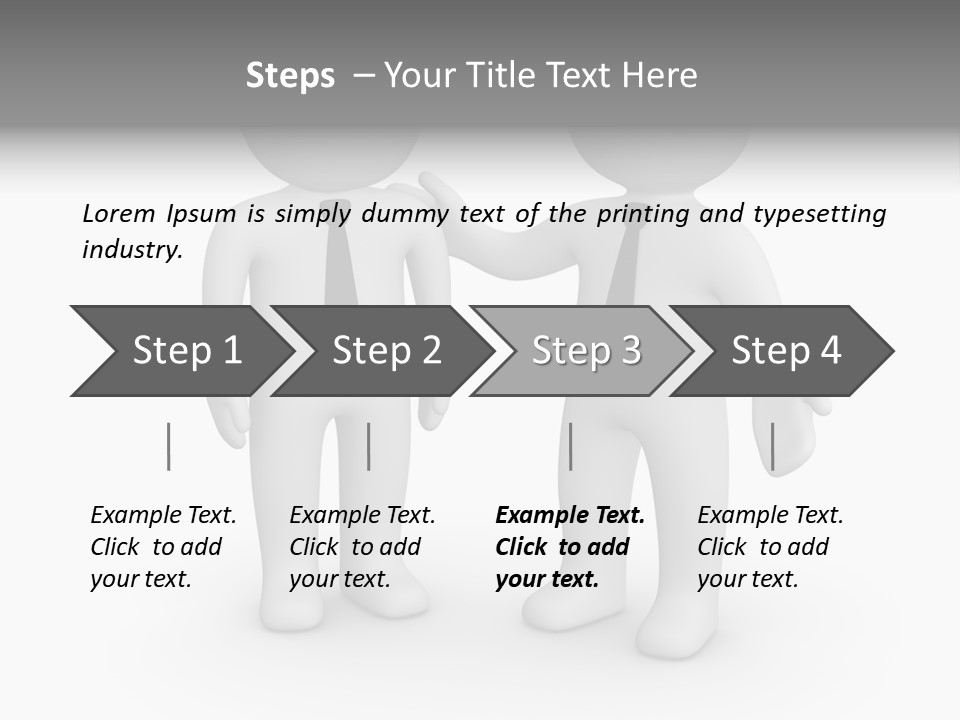 Confidence Depression Character PowerPoint Template