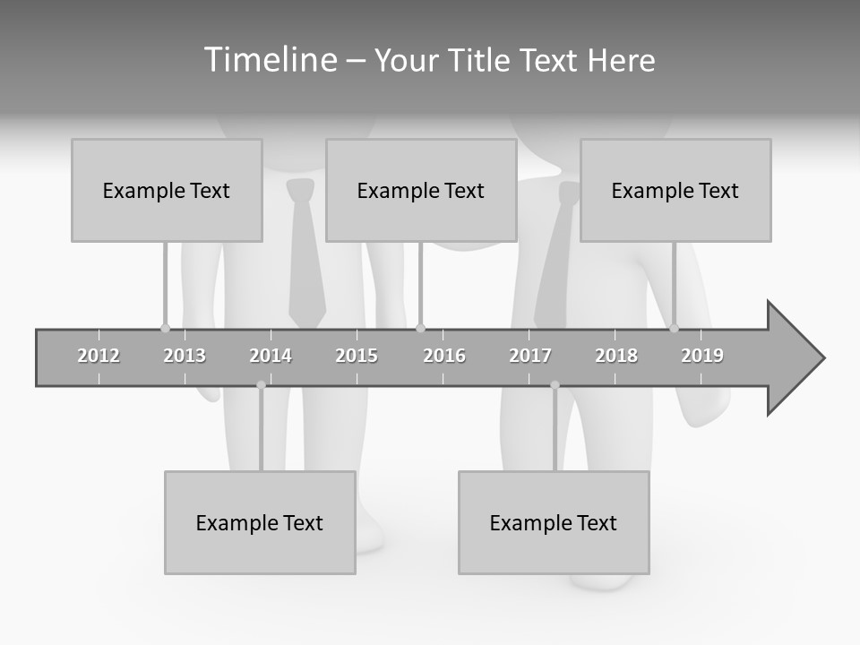 Confidence Depression Character PowerPoint Template