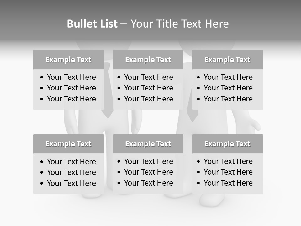 Confidence Depression Character PowerPoint Template