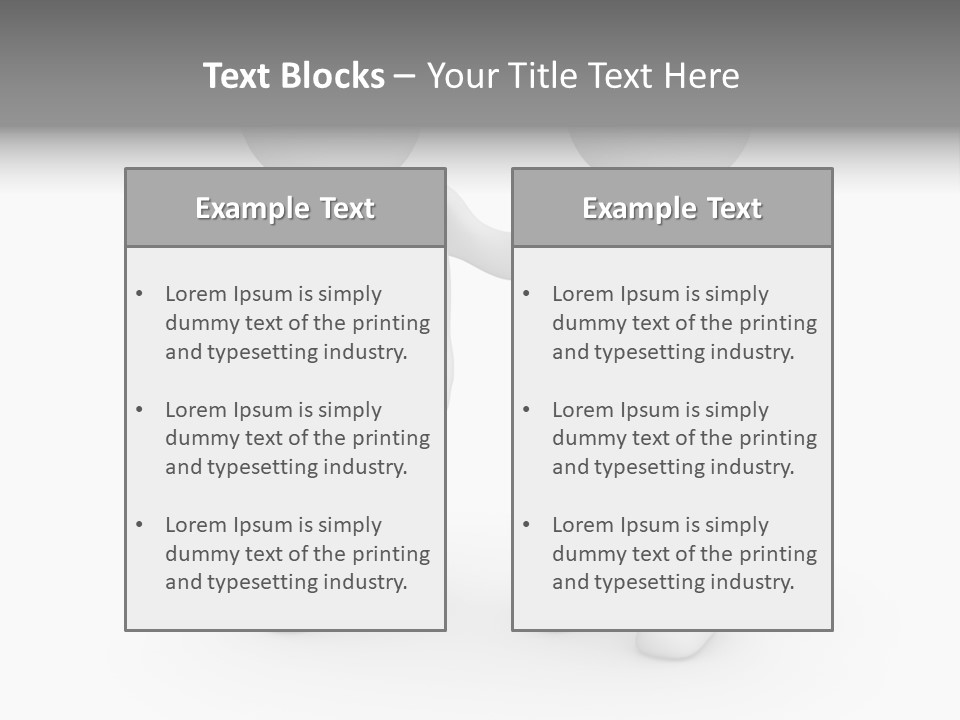 Confidence Depression Character PowerPoint Template