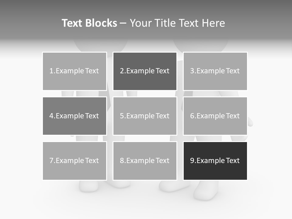Confidence Depression Character PowerPoint Template