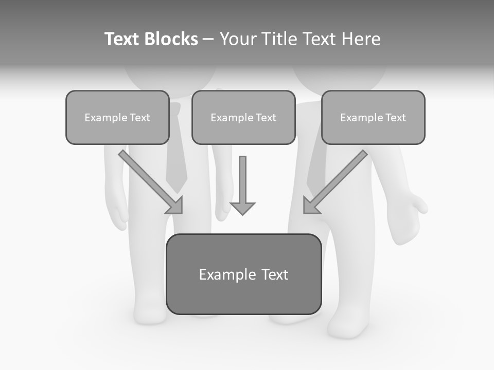 Confidence Depression Character PowerPoint Template