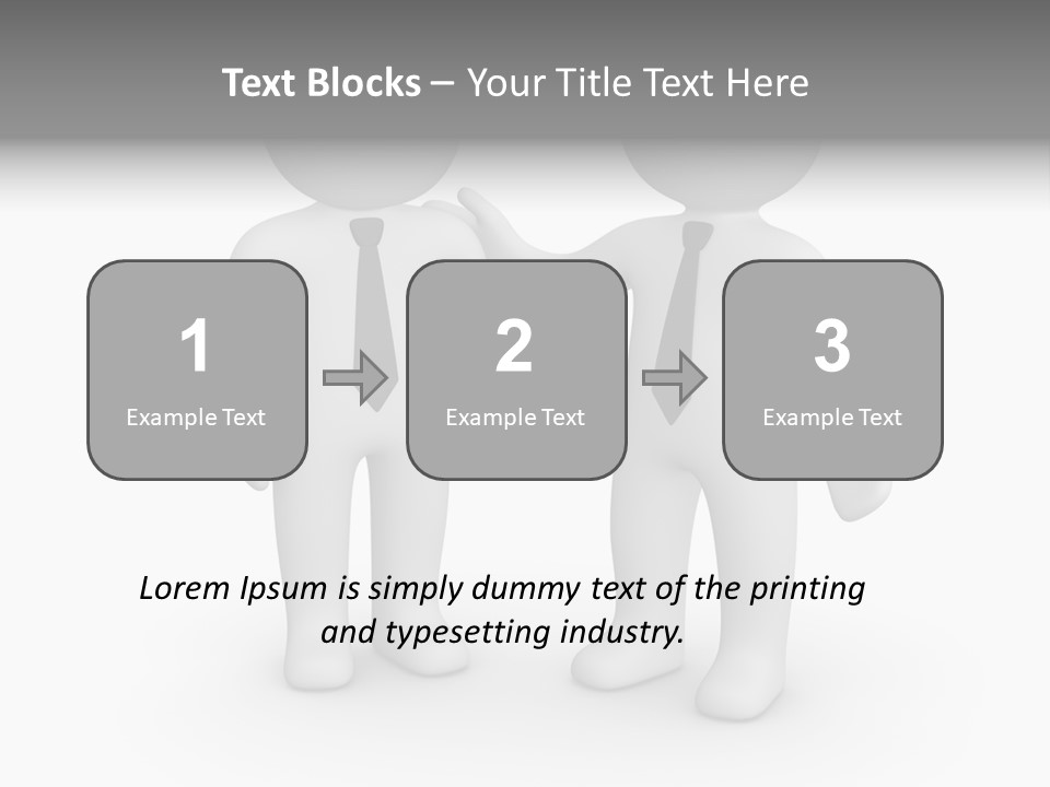 Confidence Depression Character PowerPoint Template