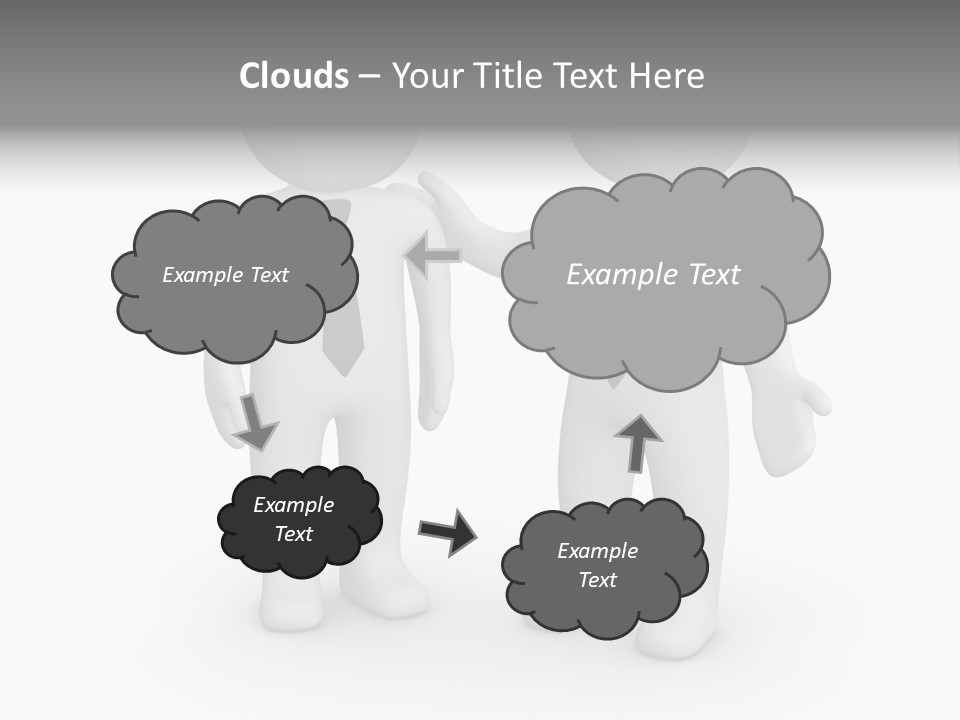 Confidence Depression Character PowerPoint Template