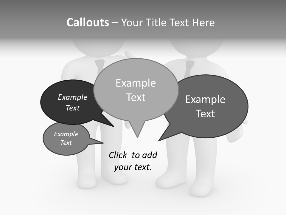 Confidence Depression Character PowerPoint Template