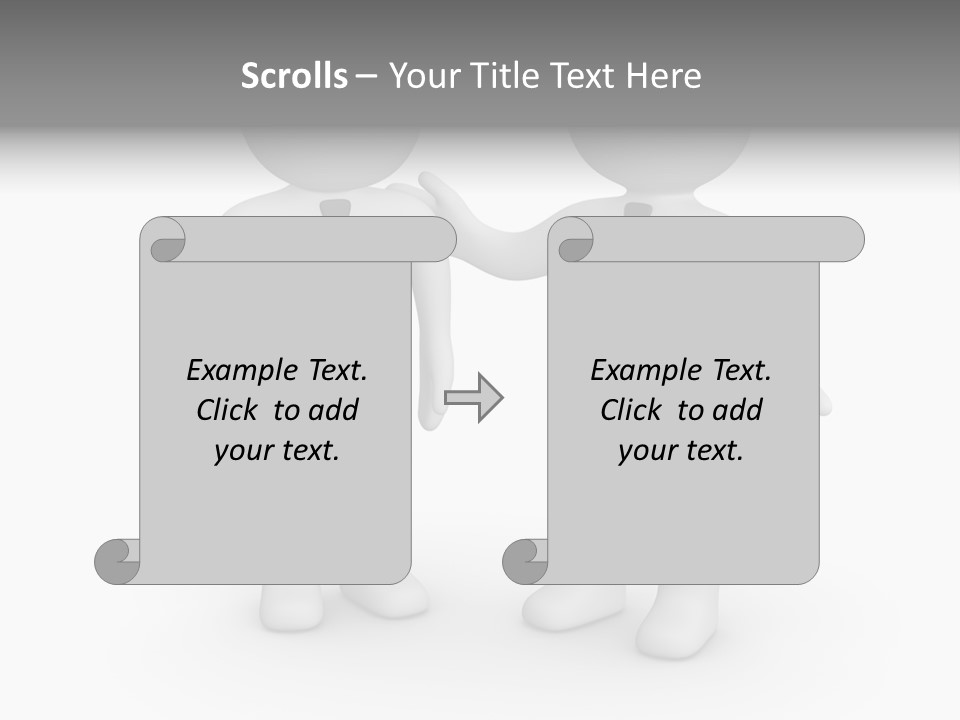 Confidence Depression Character PowerPoint Template