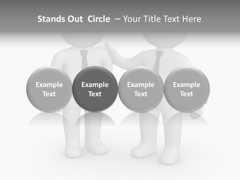 Confidence Depression Character PowerPoint Template