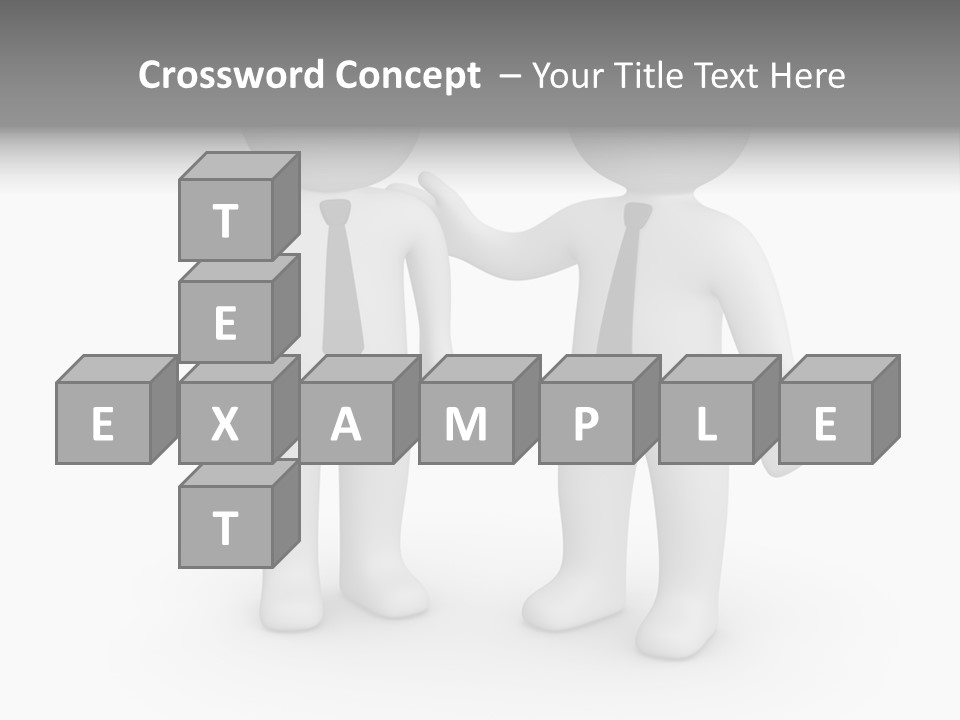Confidence Depression Character PowerPoint Template