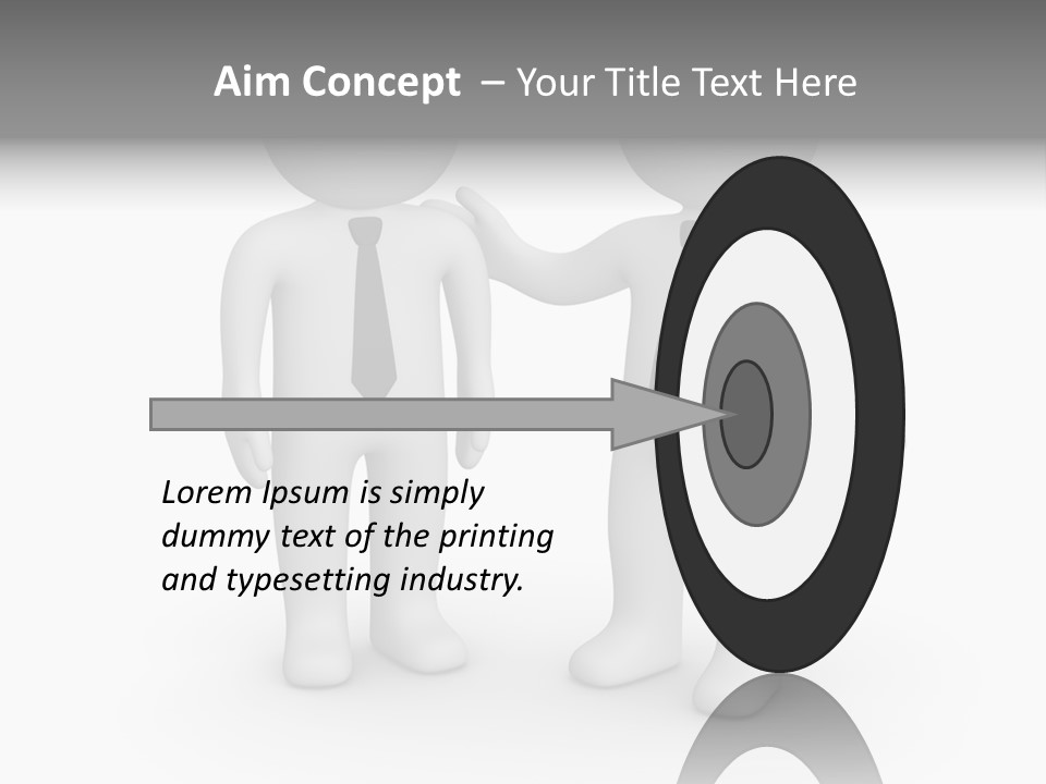 Confidence Depression Character PowerPoint Template