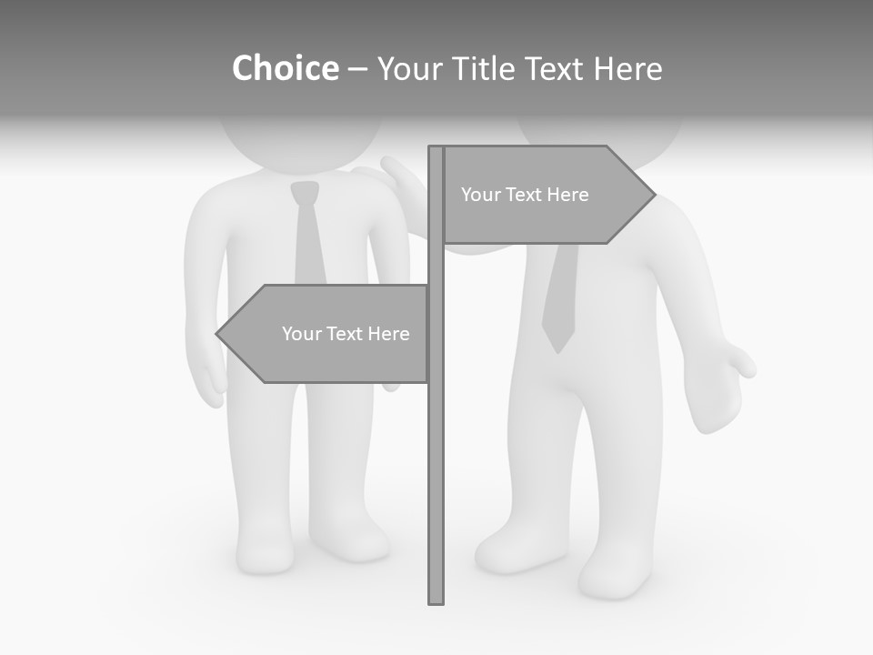 Confidence Depression Character PowerPoint Template