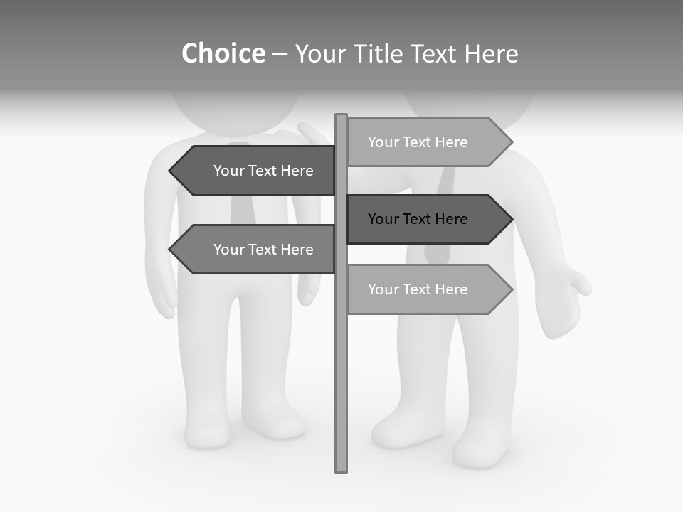 Confidence Depression Character PowerPoint Template
