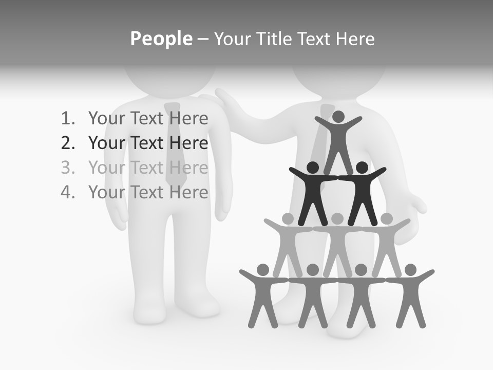 Confidence Depression Character PowerPoint Template