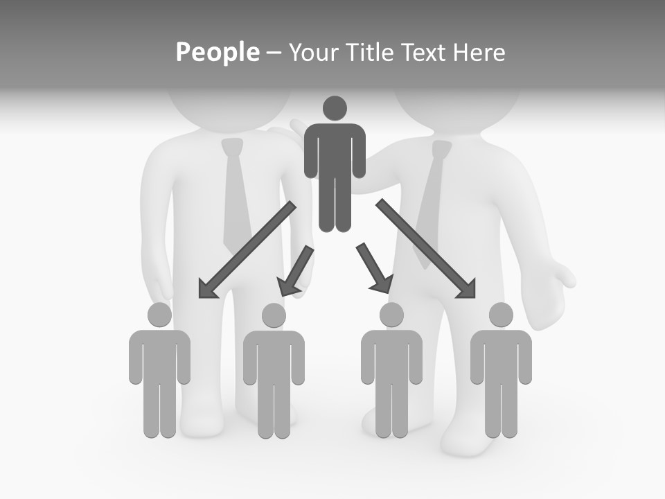 Confidence Depression Character PowerPoint Template