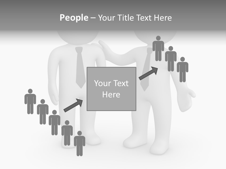 Confidence Depression Character PowerPoint Template