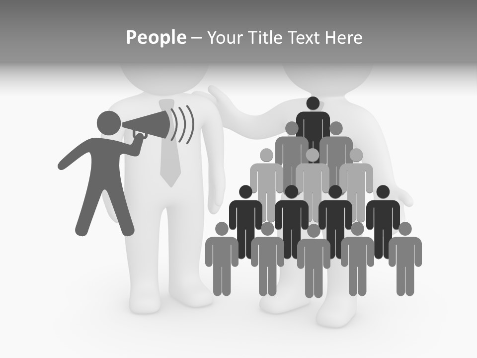 Confidence Depression Character PowerPoint Template