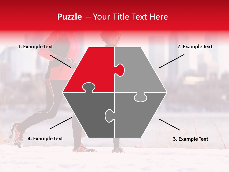 Jogging Lifestyle Length PowerPoint Template